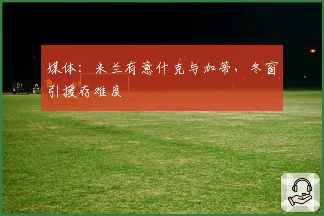 媒体：米兰有意什克与加蒂，冬窗引援存难度